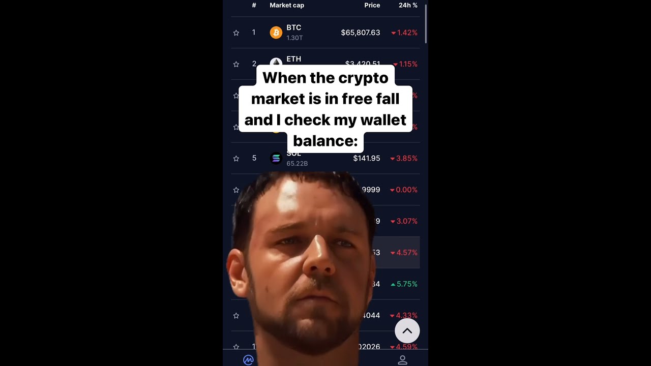 Me when I check my portfolio on these red and crashing markets: 😱💸📉