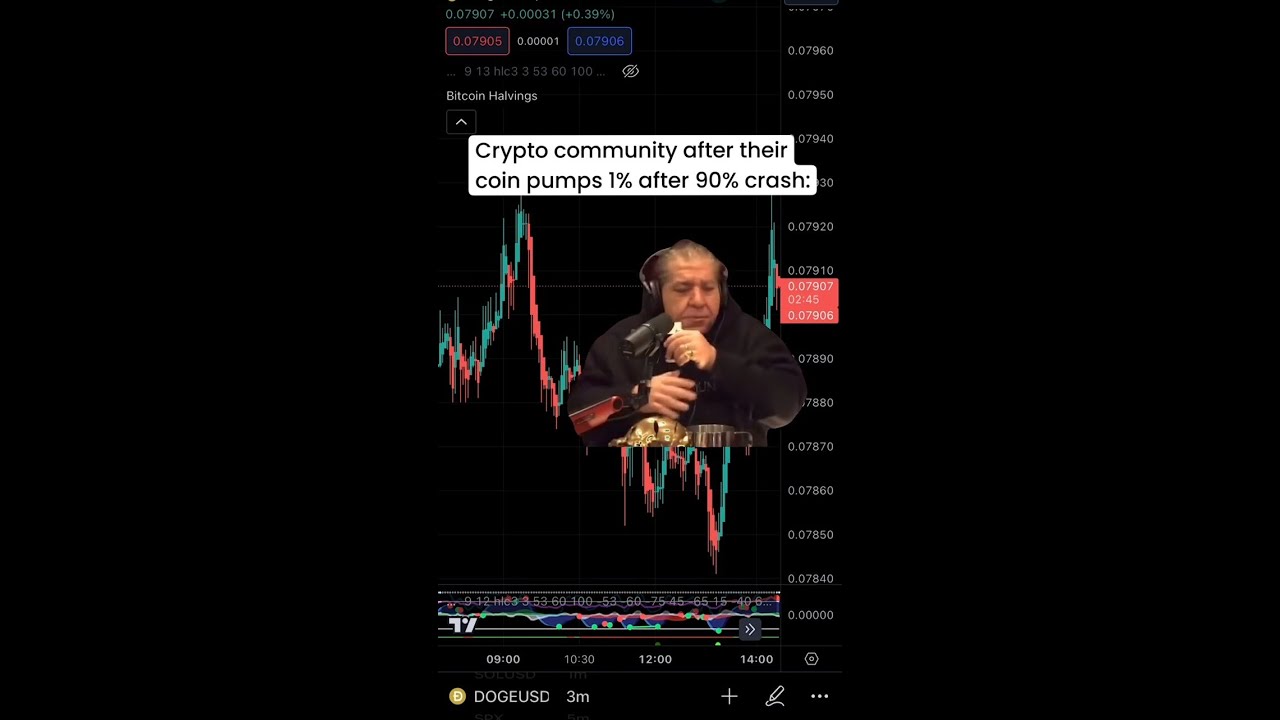 How Crypto Community Celebrates 1% Recovery After 90% Crash! 🚀😂 #Shorts