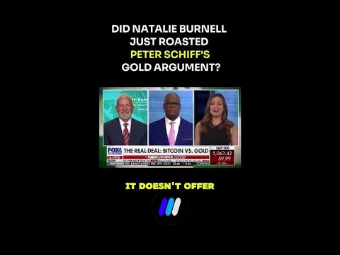Natalie Brunell Roasted Peter Schiff’s Gold Argument