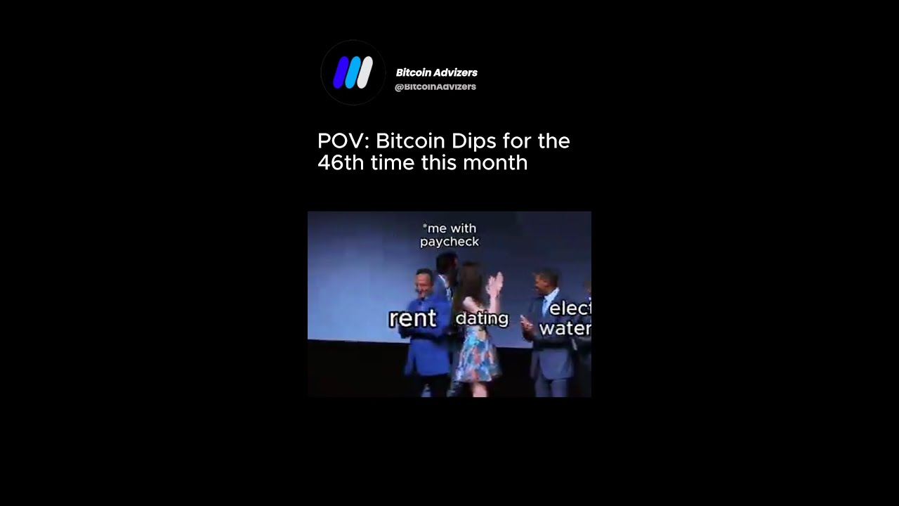 Me Everytime Bitcoin Dips 🤣