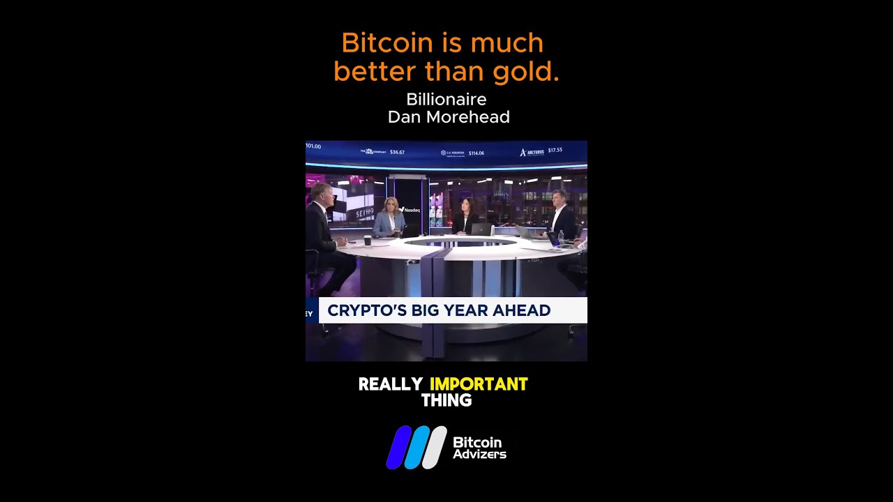 Bitcoin is much better than gold.