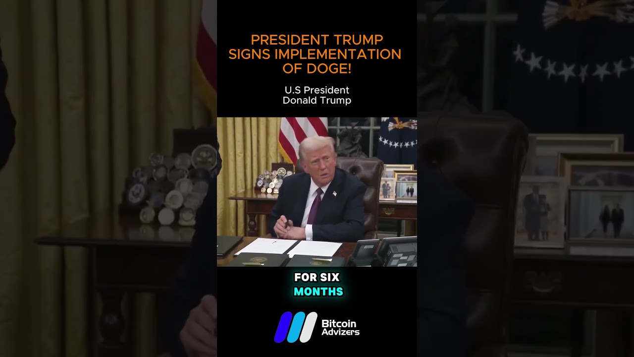 President Trump just signed the implementation of Department of Government Efficiency (DOGE)