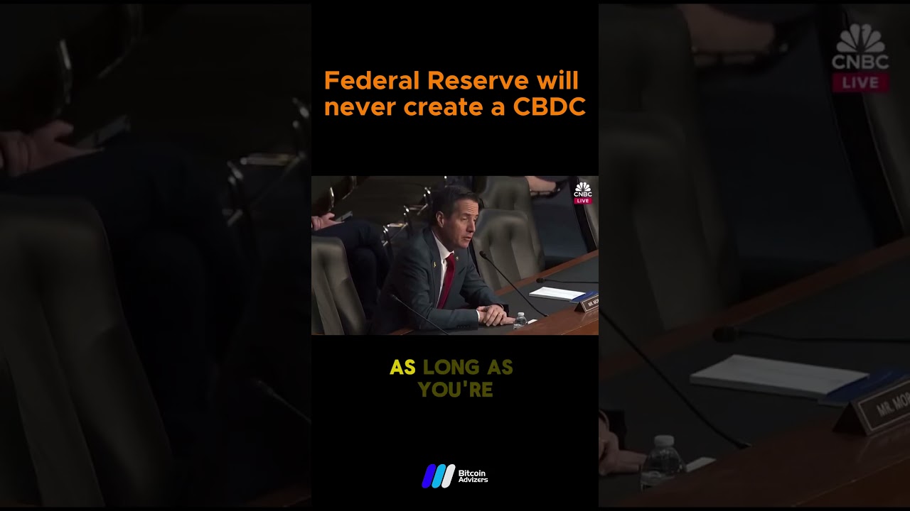 Fed Chair Jerome Powell says the Federal Reserve will never create a central bank digital currency