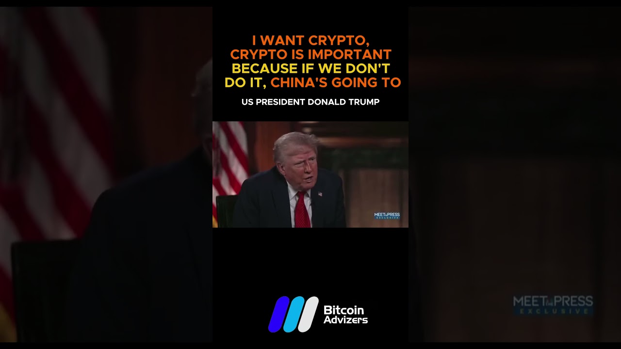 🇺🇸 TRUMP: “I want crypto, I think crypto is important because if we don’t do it, China’s going to.”