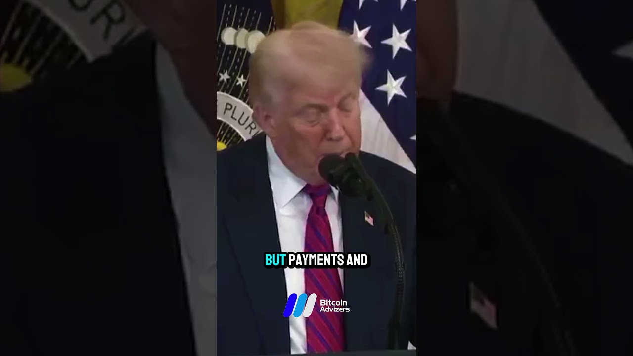 President Trump says the financial system is decades out of date and crypto fixes it.